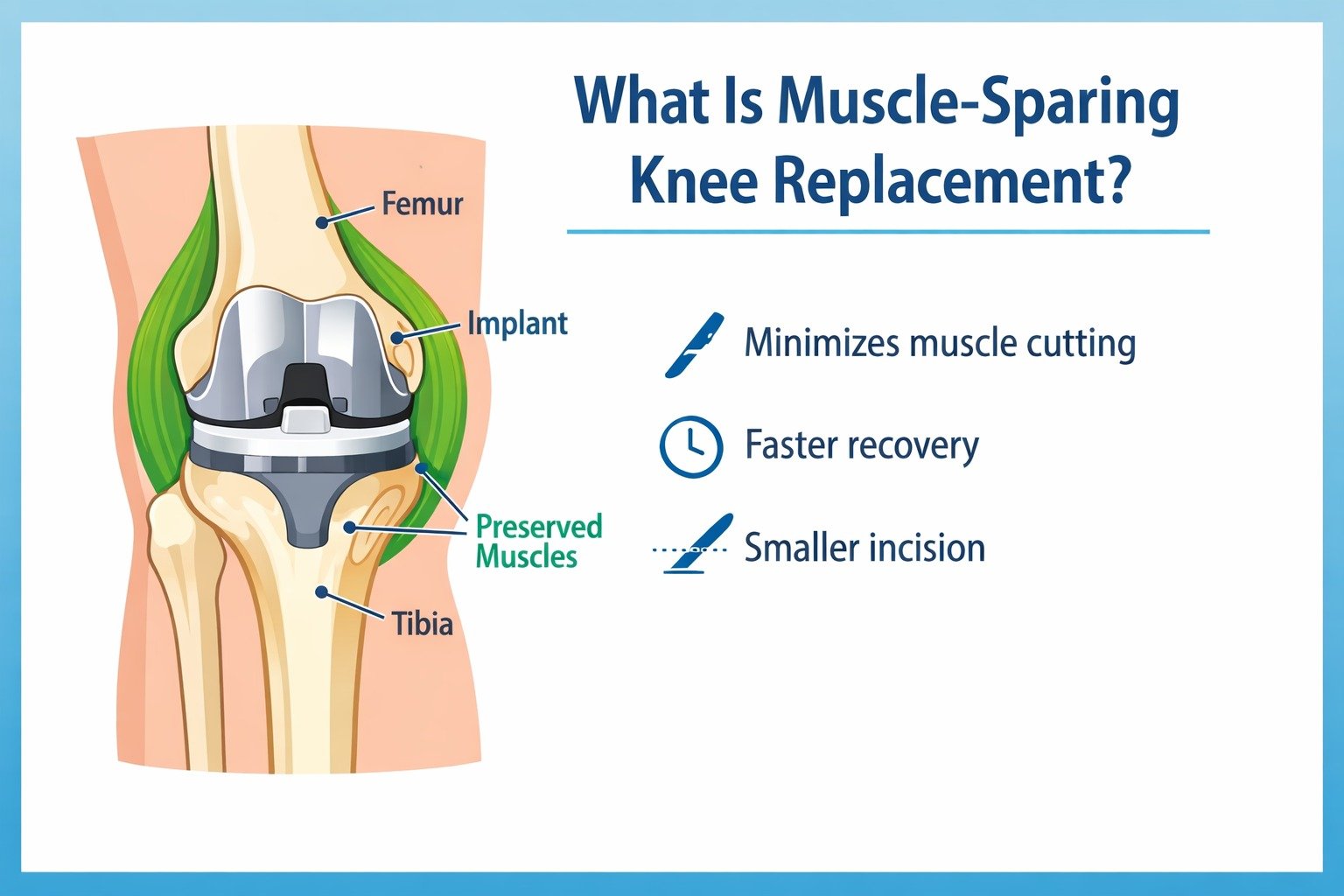 Muscle-Sparing Knee Replacement